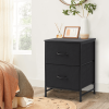 Drawers Dresser Chest of Drawers,Metal Frame and Wood Top,H2bc,Black