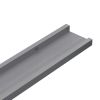 Wall Shelves 2 pcs Gray 39.4"x3.5"x1.2"