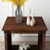 Bridgevine Home Farmhouse 24 inch Side Table, No Assembly Required, Aged Whiskey Finish