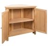 Corner Cabinet 31.4"x13.1"x30.7" Solid Oak Wood