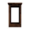 Bridgevine Home Farmhouse 14 inch Chairside Table, No Assembly Required, Aged Whiskey Finish