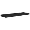 Floating Wall Shelf Black 31.5"x9.3"x1.5" MDF