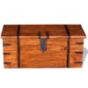 Two Piece Storage Chest Set Solid Wood