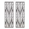 Grey Laser Cut Wood 2-piece Panel Wall Decor Set