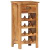 Wine Cabinet 15.7"x11.8"x31.5" Solid Acacia Wood