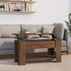 Coffee Table Brown Oak 39.8"x19.3"x20.5" Engineered Wood