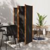 4-Panel Room Divider Black 110.2"x70.9"