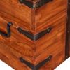 Two Piece Storage Chest Set Solid Wood