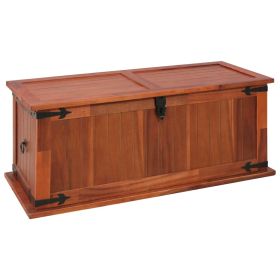 Storage Chest 35.4"x17.7"x15.7" Solid Acacia Wood