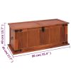 Storage Chest 35.4"x17.7"x15.7" Solid Acacia Wood