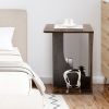 2-Tier Retro Compact End Table for Living Room and Small Space