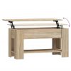 Coffee Table Sonoma Oak 39.8"x19.3"x20.5" Engineered Wood