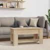 Coffee Table Sonoma Oak 39.8"x19.3"x20.5" Engineered Wood