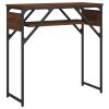 Console Table with Shelf Brown Oak 29.5"x11.8"x29.5" Engineered Wood