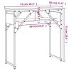 Console Table with Shelf Brown Oak 29.5"x11.8"x29.5" Engineered Wood