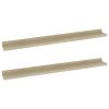 Wall Shelves 2 pcs Sonoma Oak 31.5"x3.5"x1.2"