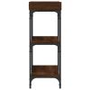 Console Table with Shelves Brown Oak 29.5"x11.8"x31.5"