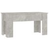 Coffee Table Concrete Gray 39.8"x19.3"x20.5" Engineered Wood