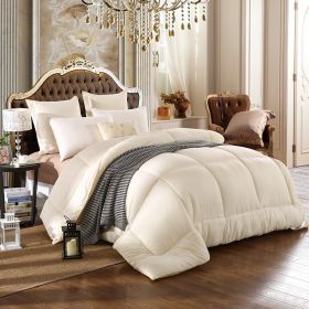 Hotel Thickened Down Quilt (Option: Beige-150x200cm 1000g)