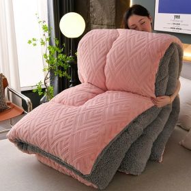 Winter Lambskin Quilt Single Thickened Warm Milk Fiber (Option: Dream Pink-200x230cm 5000g)